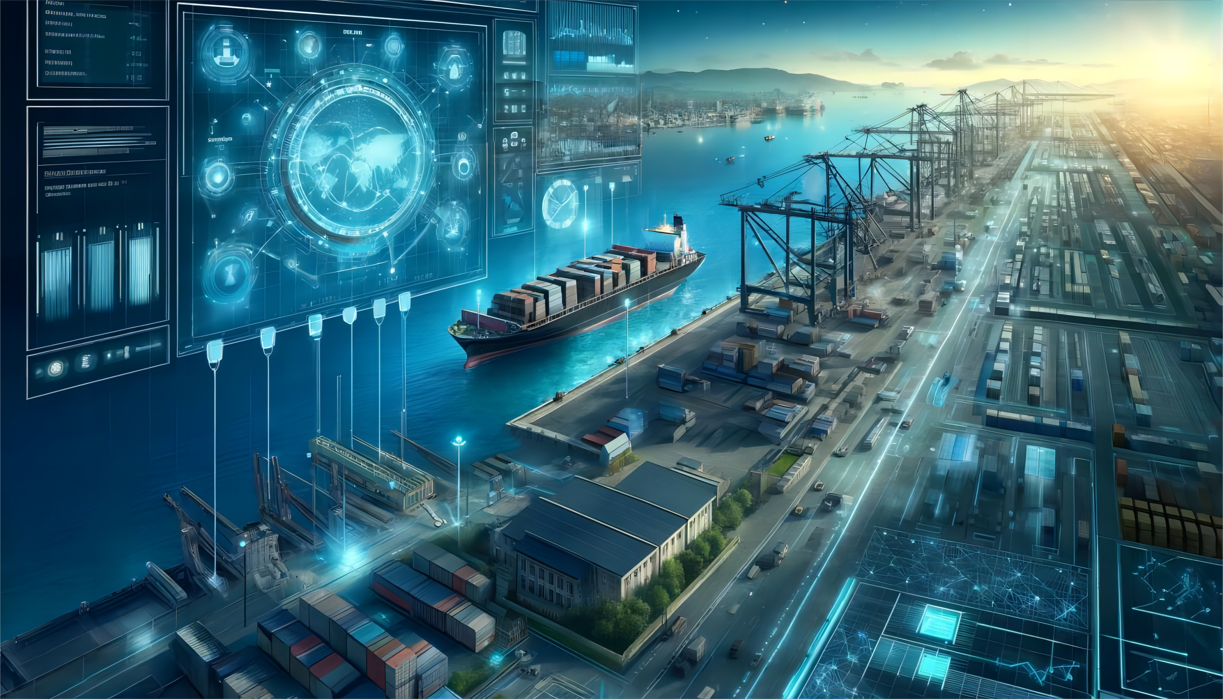 Map showing shipping routes from China to major European ports