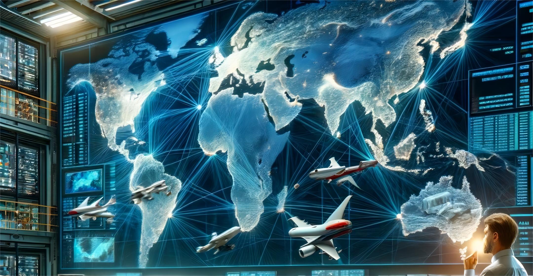 Freight forwarder team coordinating logistics