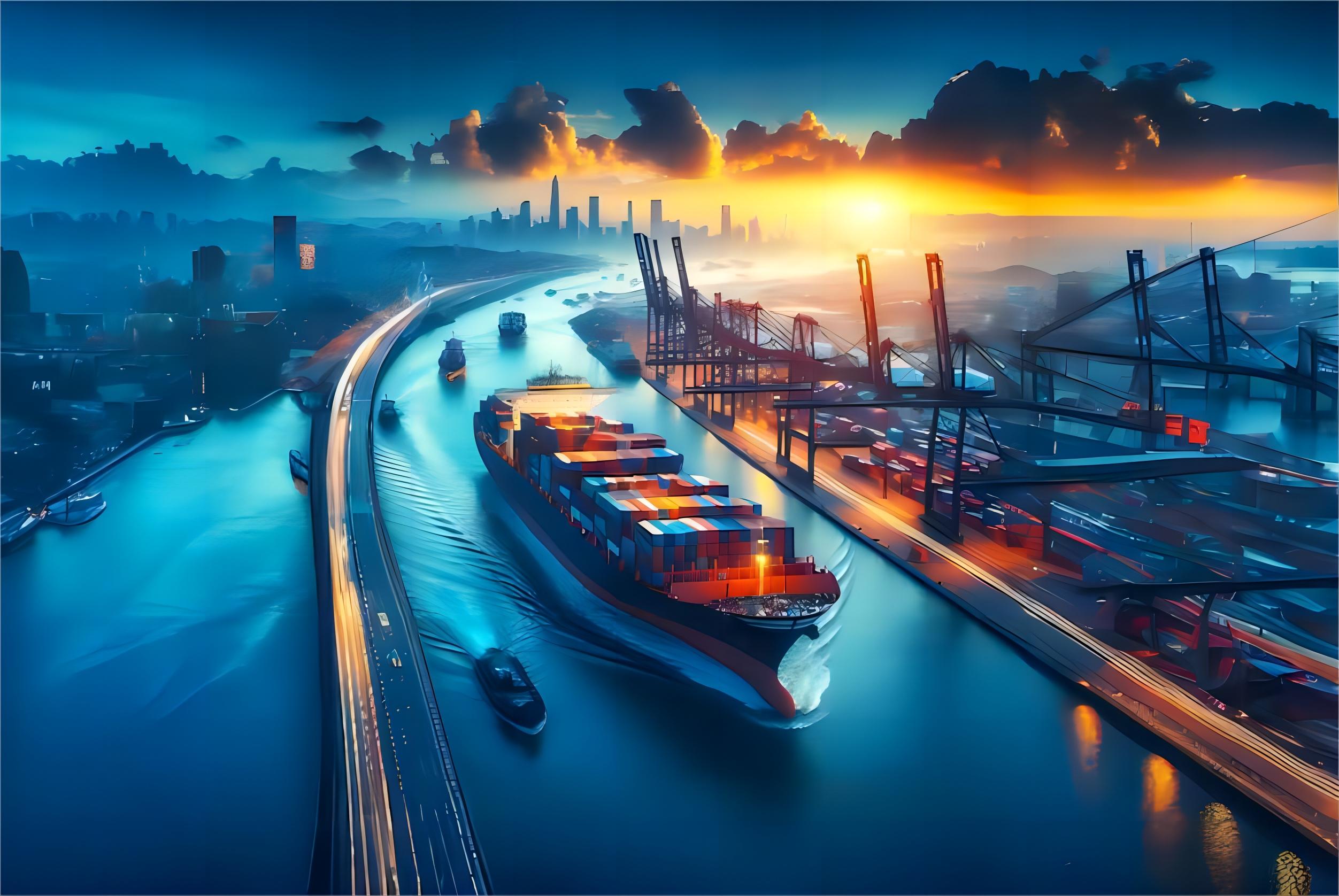 Professional logistics team reviewing shipping documents