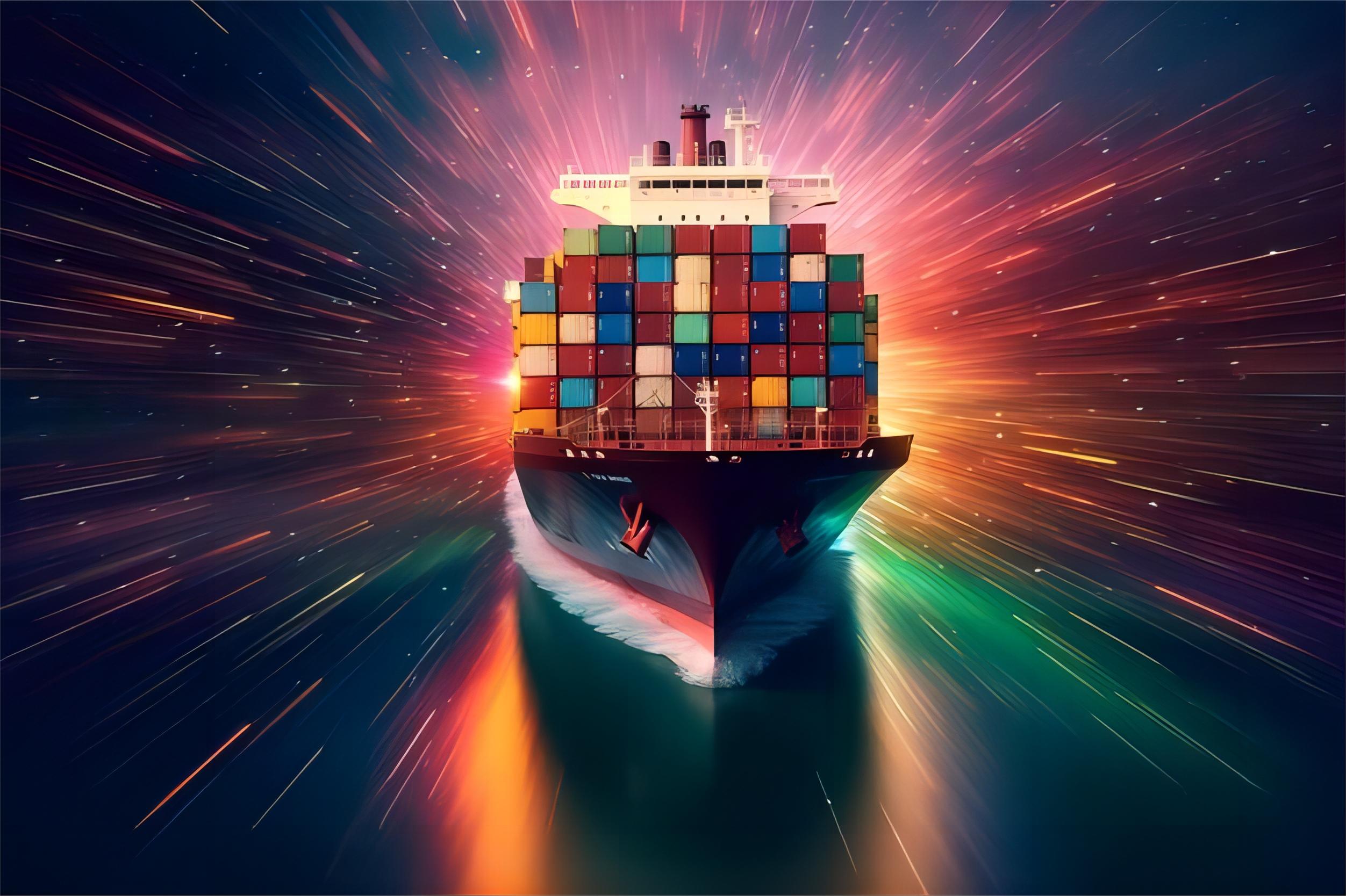 Air cargo plane being loaded with packages