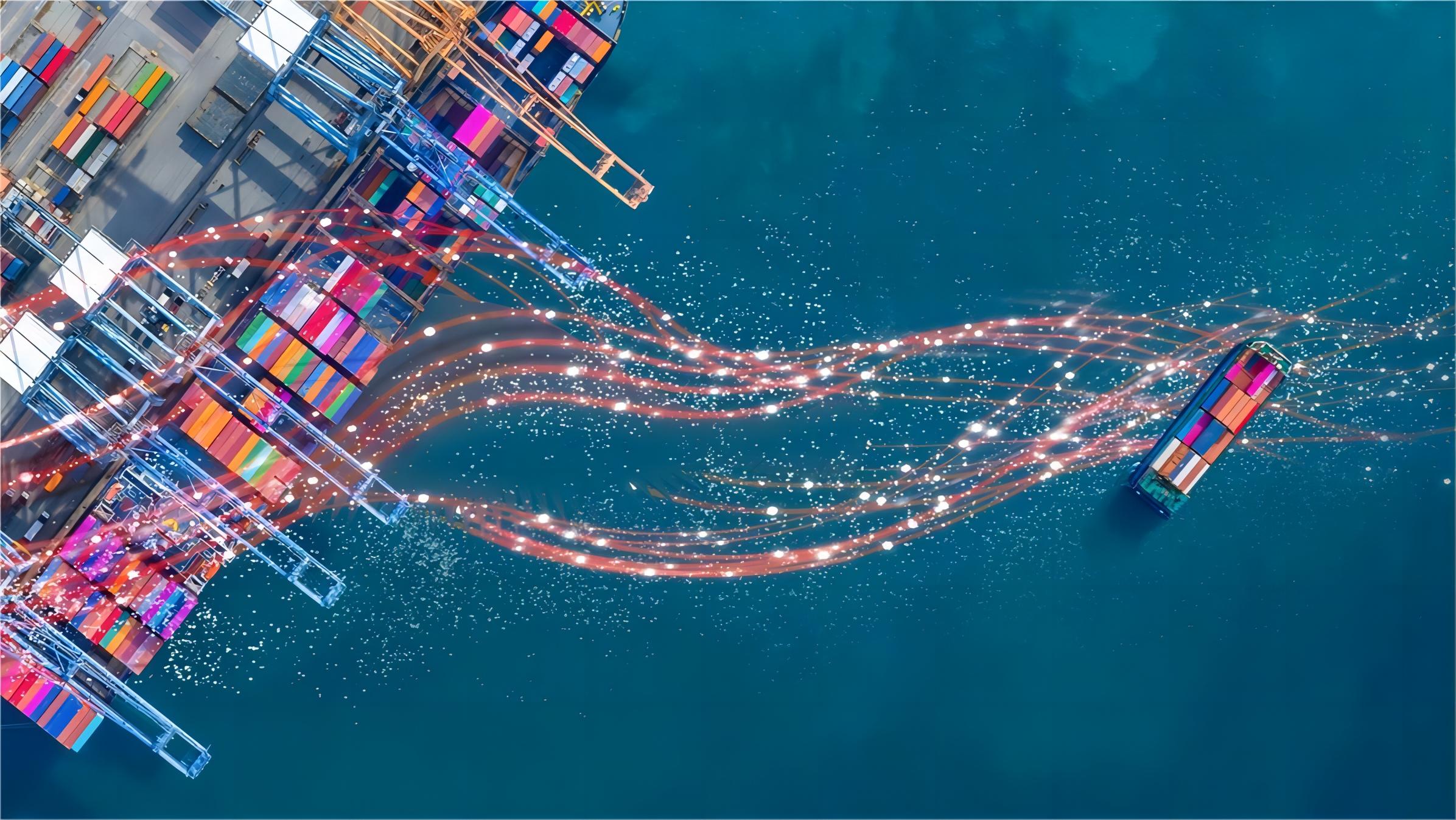 Smart logistics warehouse with AI technology integration in China
