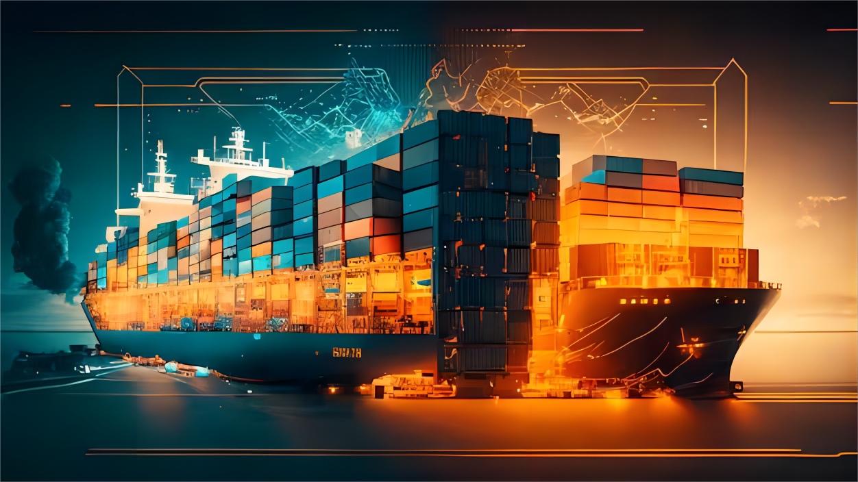 Freight forwarder discussing logistics solutions with a client