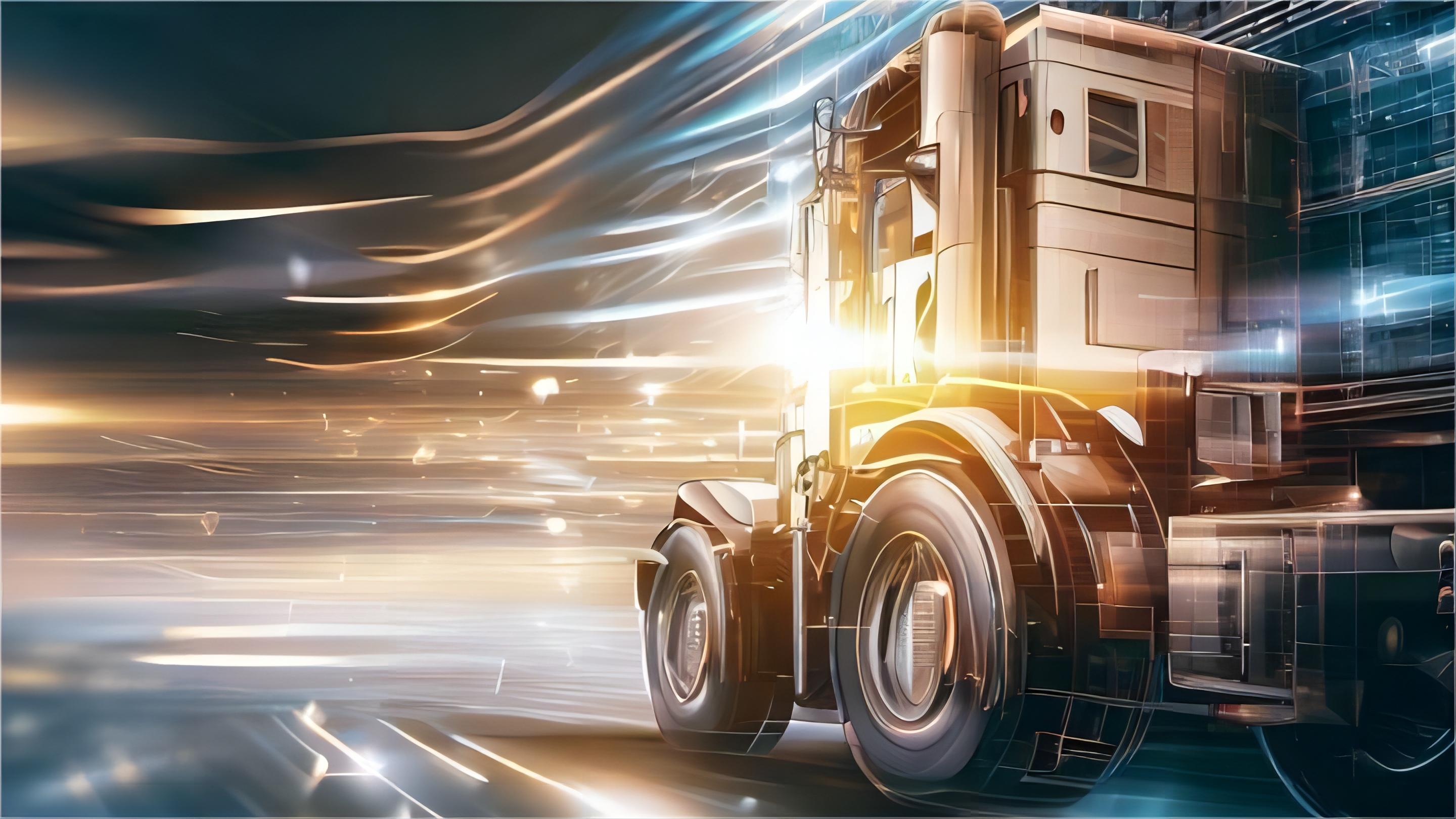 Flat rack container loaded with oversized auto parts at a port terminal