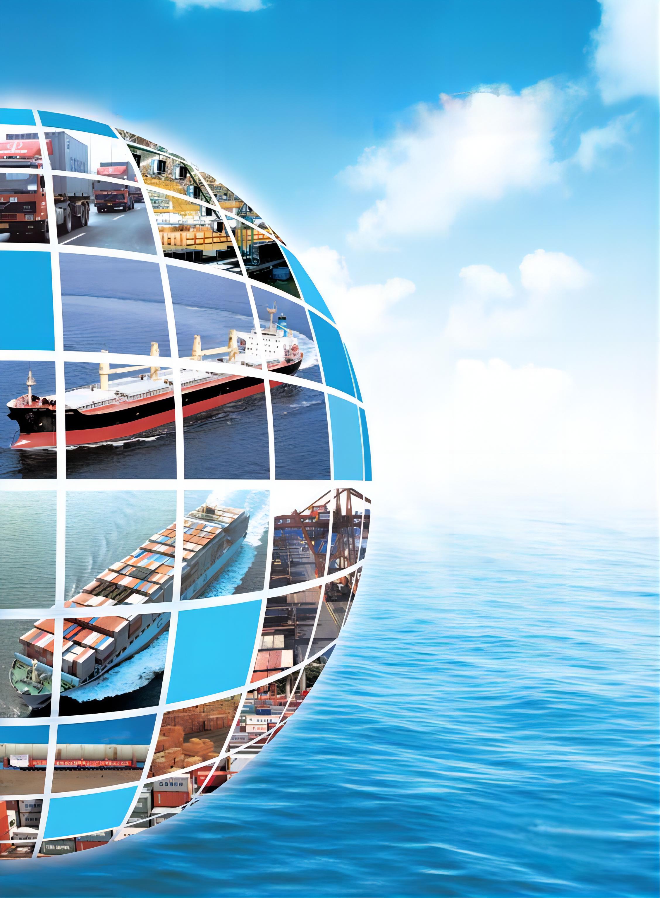 Cargo containers being loaded onto a ship at a busy port