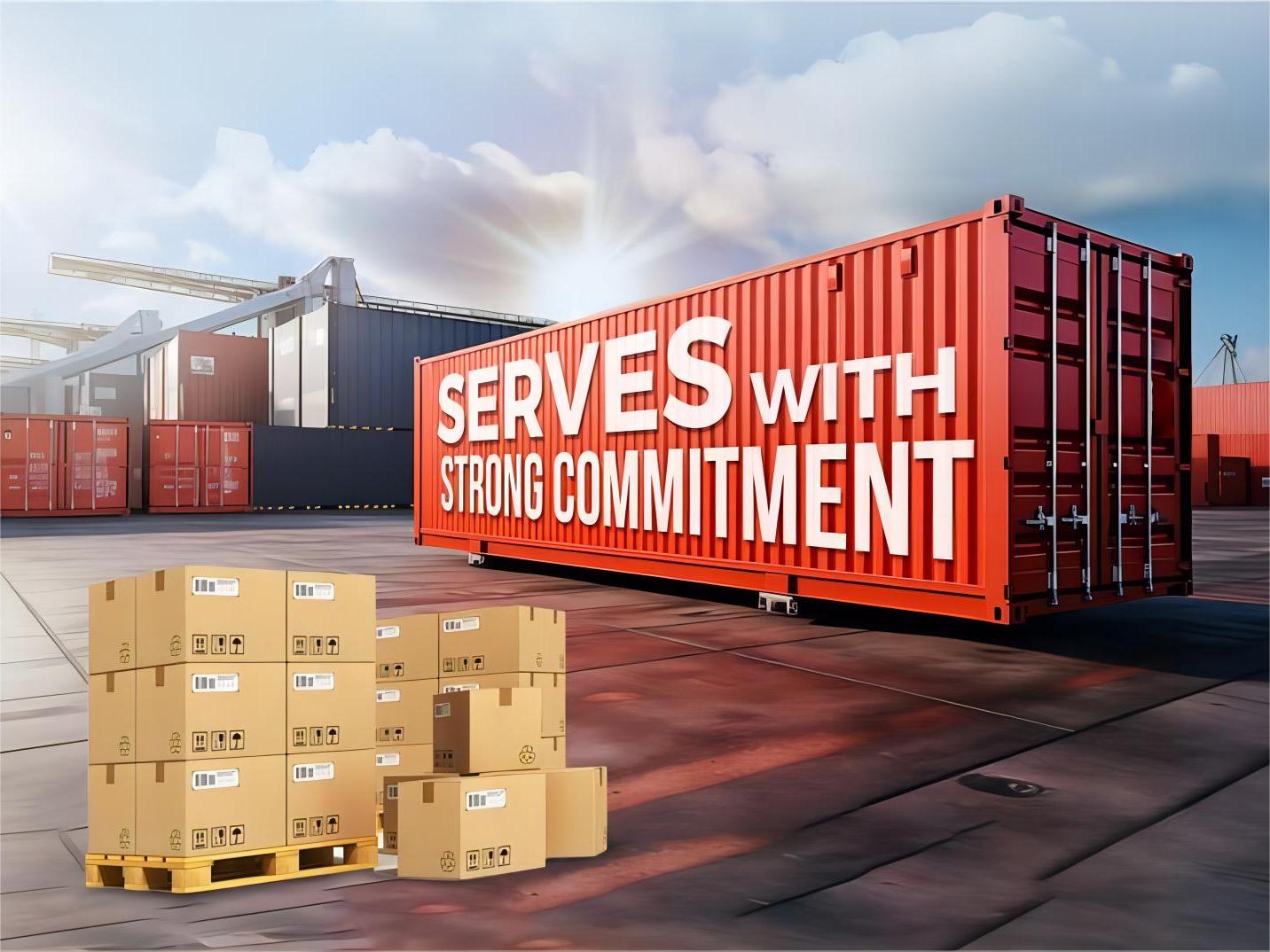 Open top container being loaded with oversized cargo