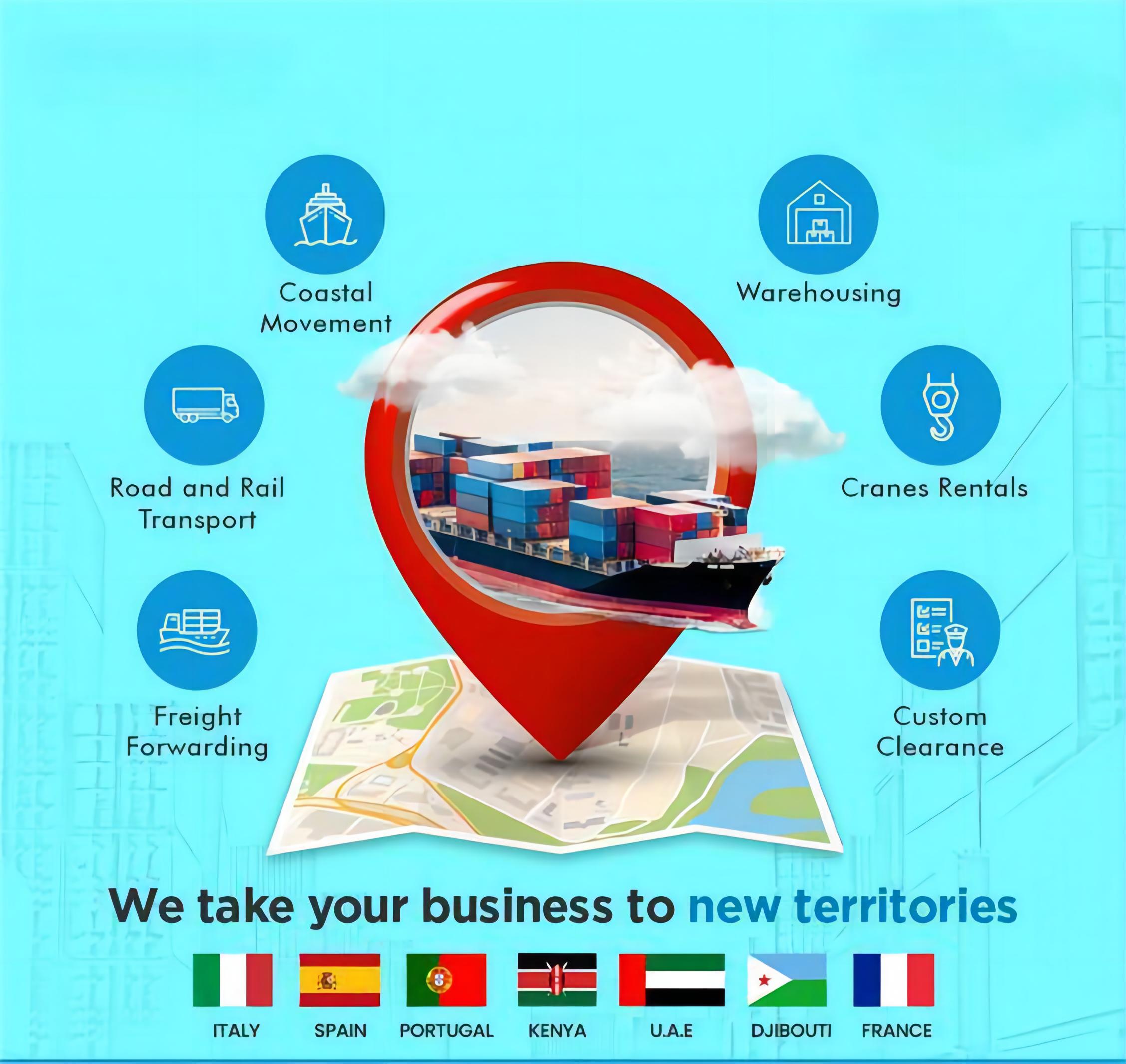 Infographic comparing different freight methods from China