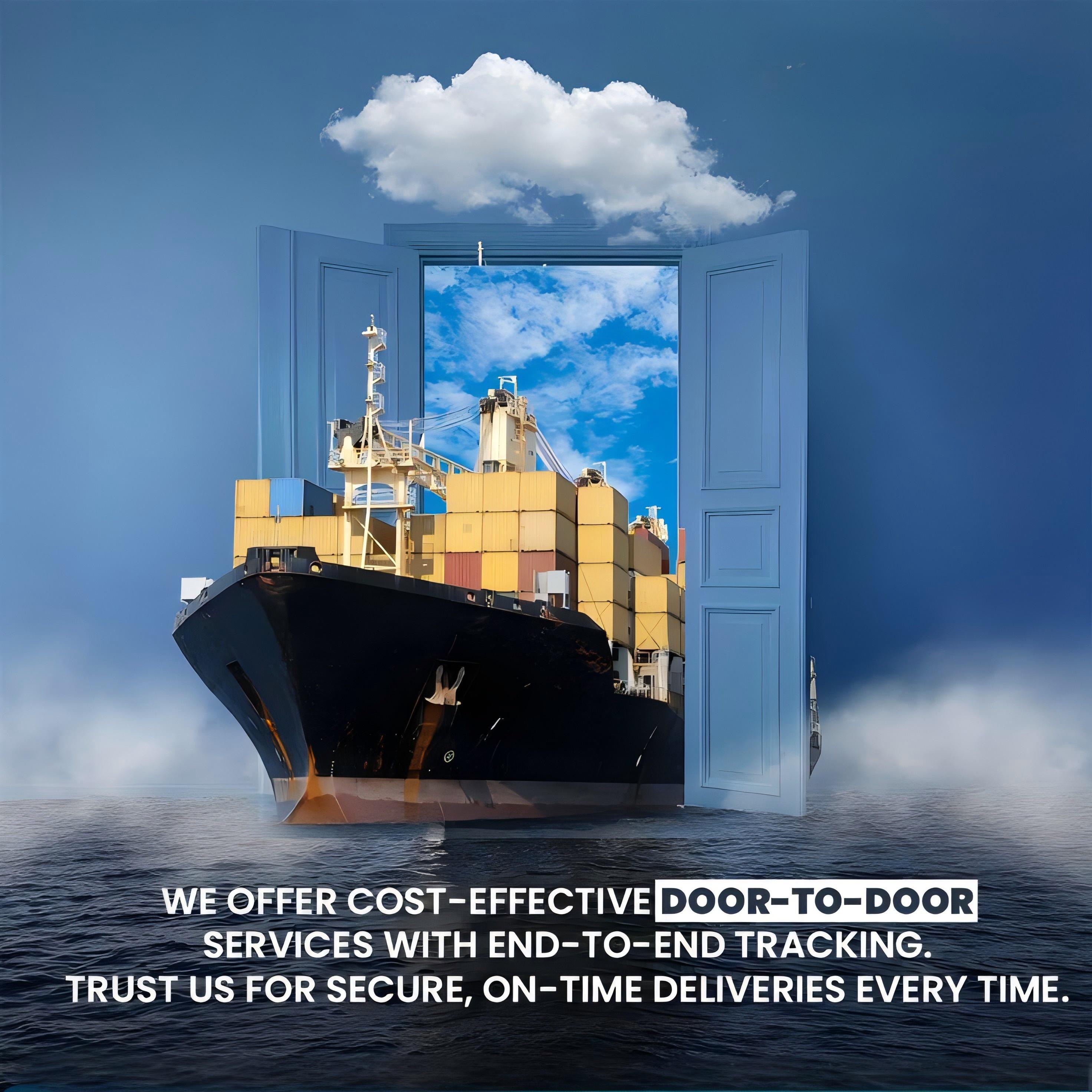 Shipping containers stacked at a busy port in China