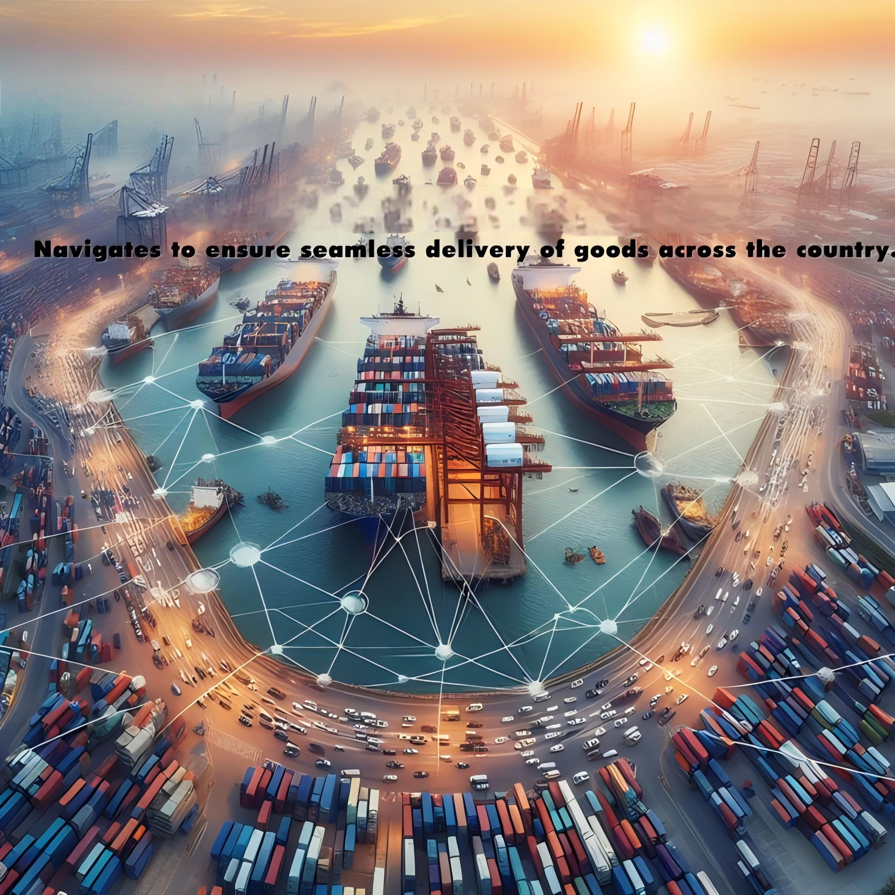 Customs declaration documents and shipping paperwork on a desk