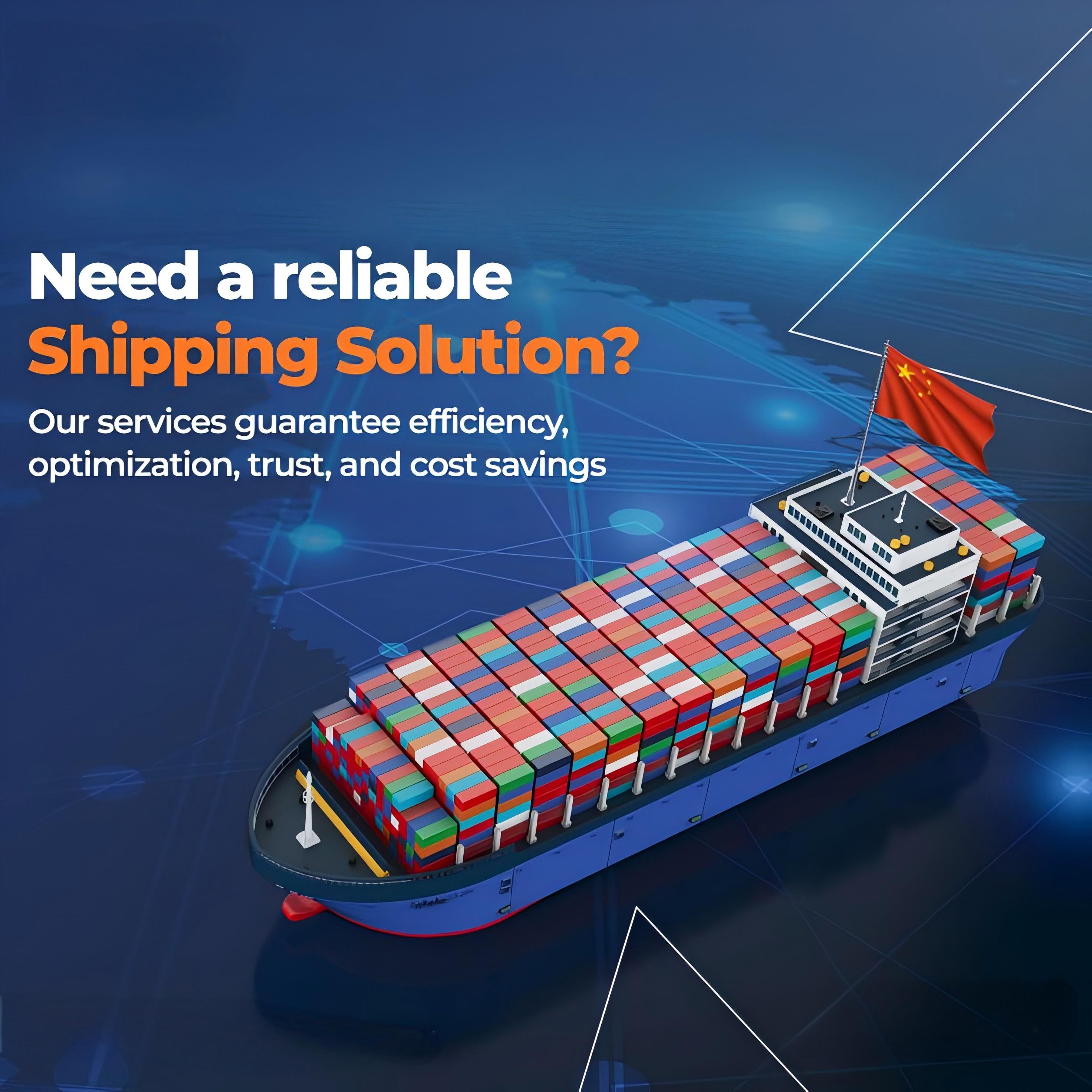 Comparison table of different shipping methods