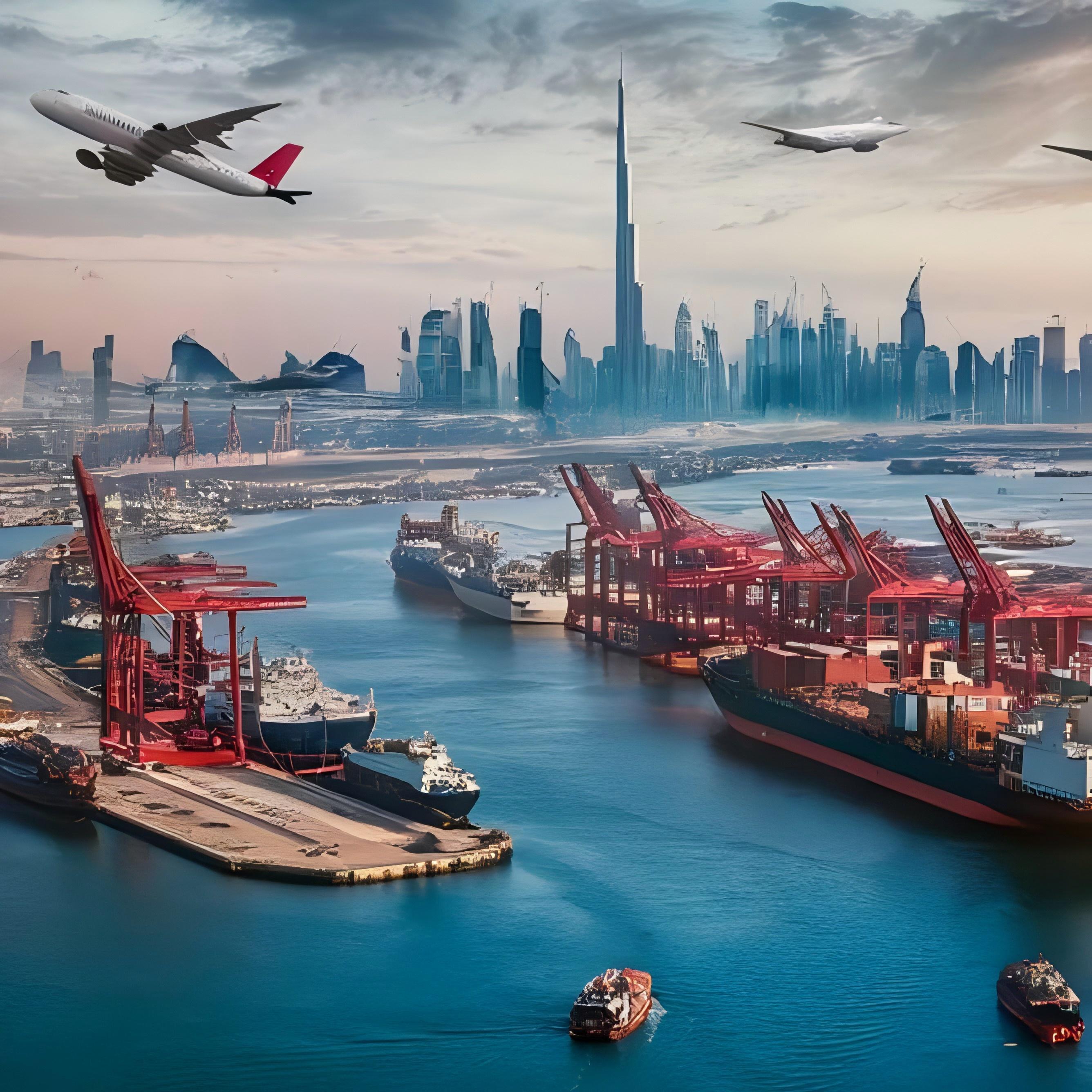 Modern freight train pulling containers across a vast landscape