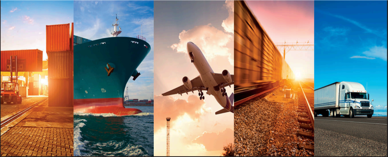Shipping containers being loaded onto a cargo ship, symbolizing international freight