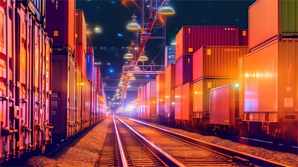 Logistics professional tracking a shipment