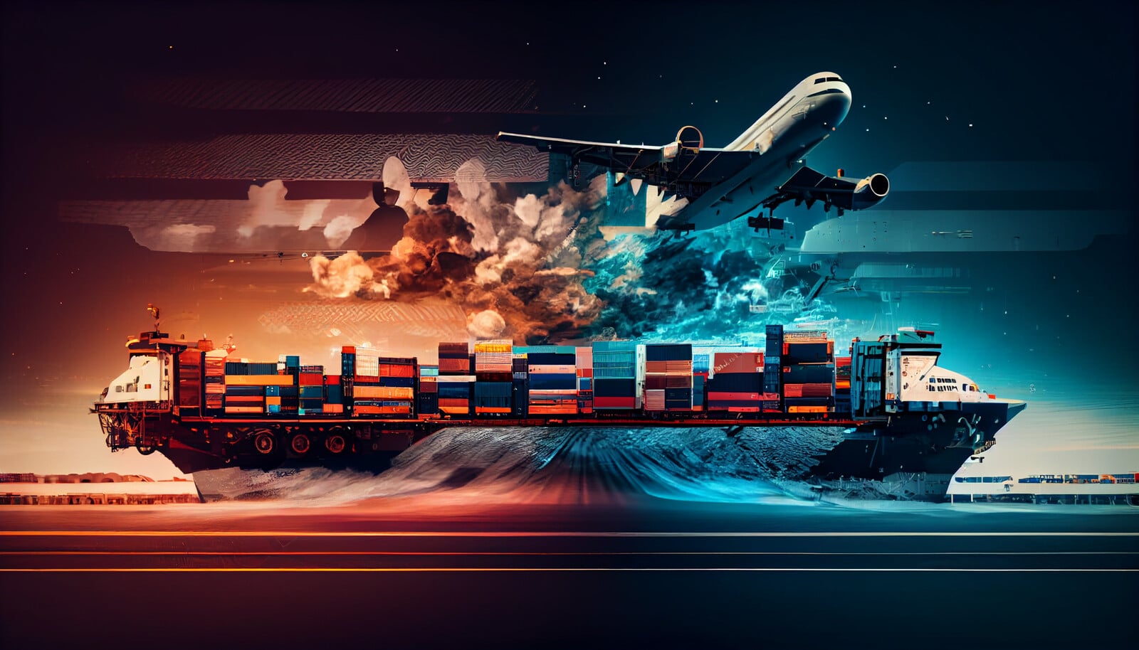 Infographic showing a successful apparel delivery route from US to Ho Chi Minh City