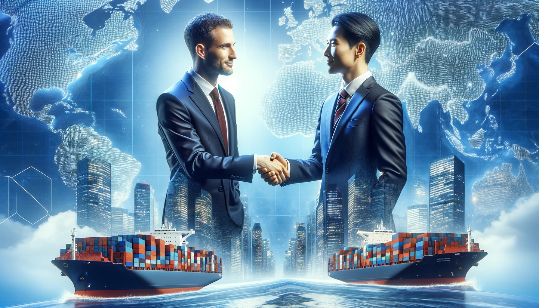 Logistics team collaborating on supply chain solutions