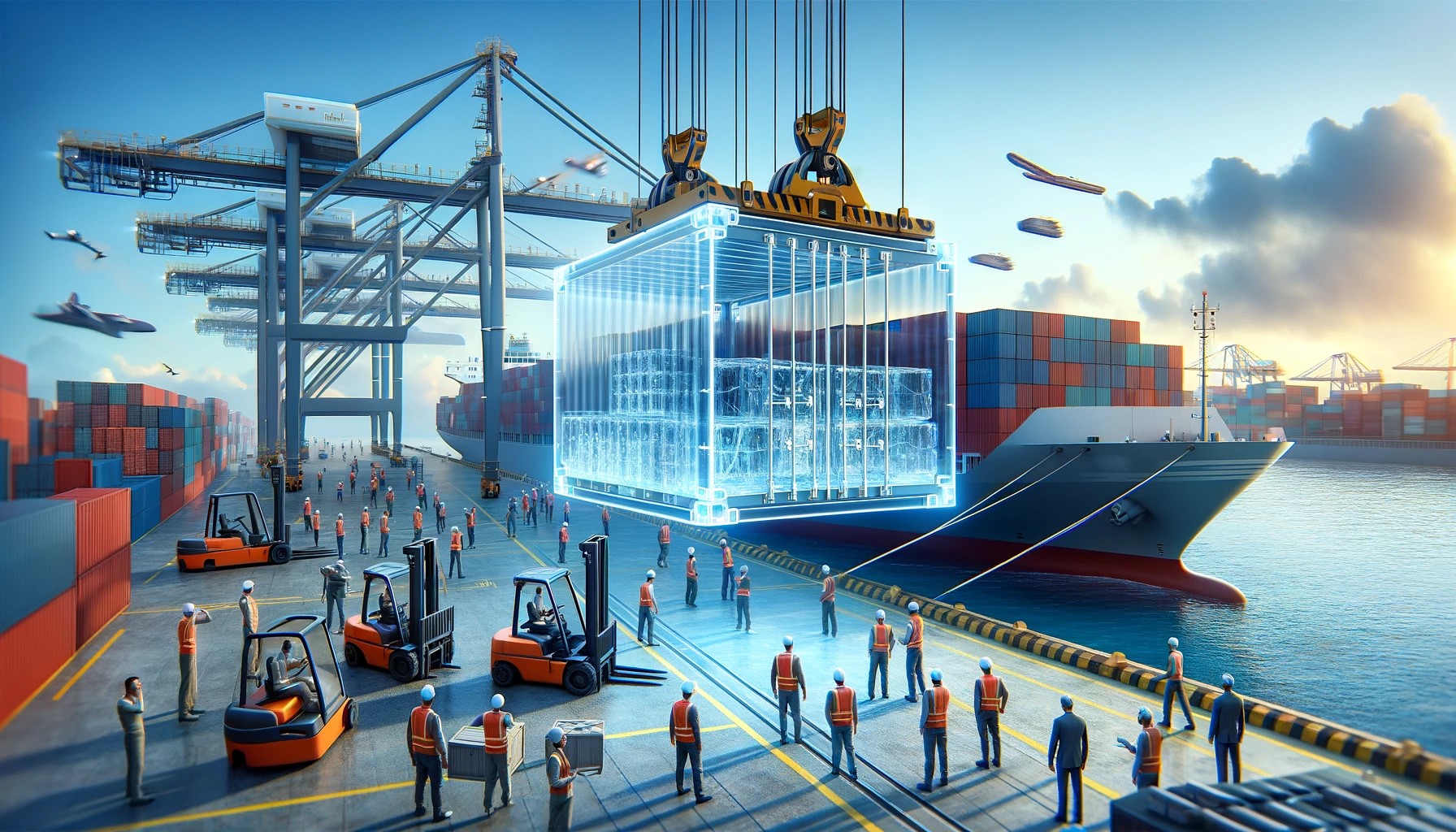 Global logistics network map showing routes from China