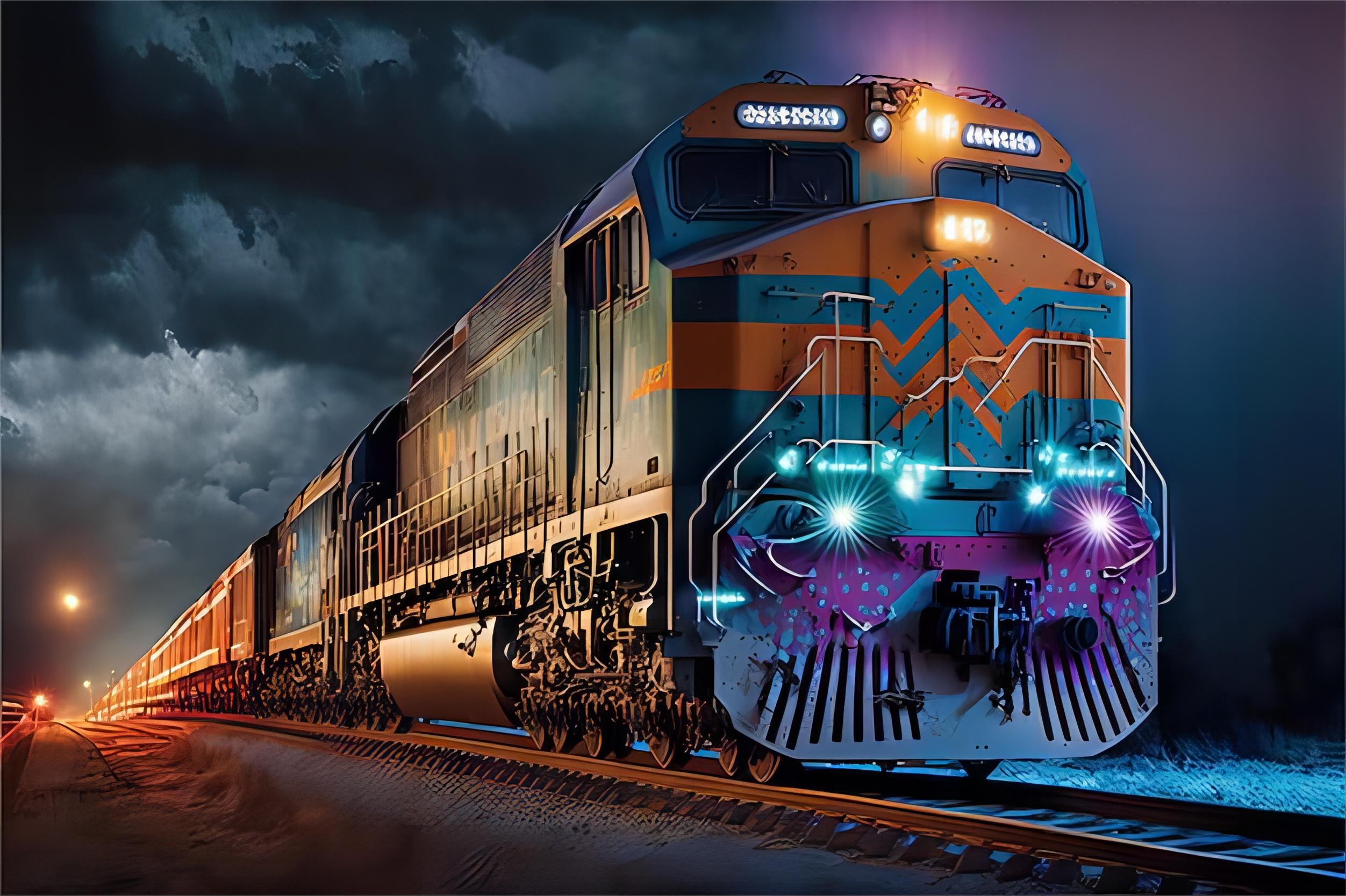 Digital dashboard showing real-time cargo tracking and logistics data